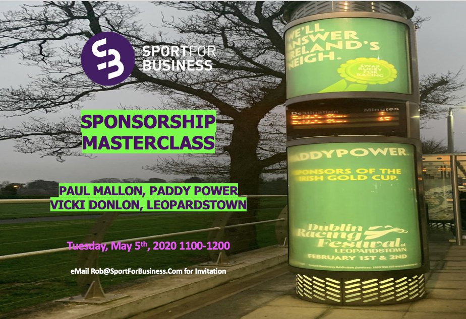 Sponsorship Masterclass with Paddy Power